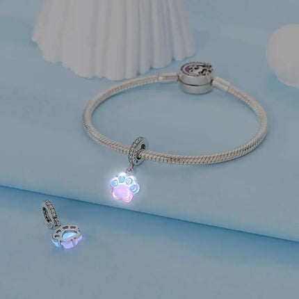 MyGiftHome S925 Silver Pink Charms DIY Jewerlry Accessories