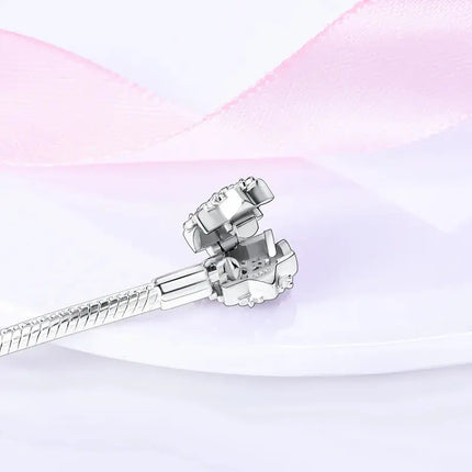 MyGiftHome S925 Silver Twisted Cable Bracelet with Pendant