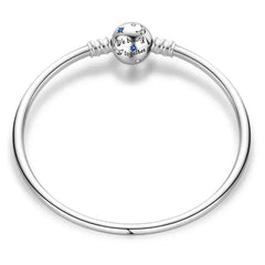 MyGiftHome S925 Silver Bangle Bracelet with Pendant