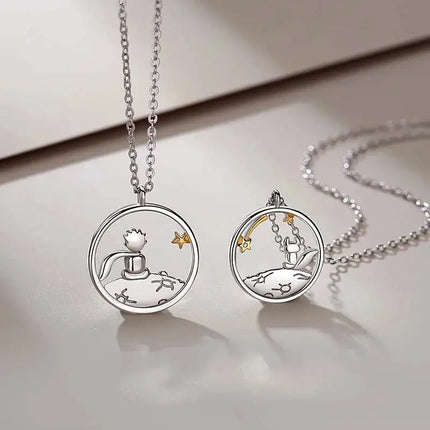 MyGiftHome The Little Prince and The Fox Necklace