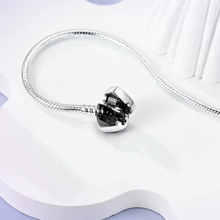 MyGiftHome S925 Silver Twisted Cable Bracelet with Pendant
