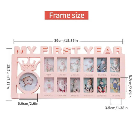 MyGiftHome My First Year Picture Frame for Baby
