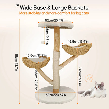 MyGiftHome Multi-Level Cat Tower with Scratching Posts