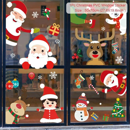 MyGiftHome Christmas Window Clings Stickers Wall Decals