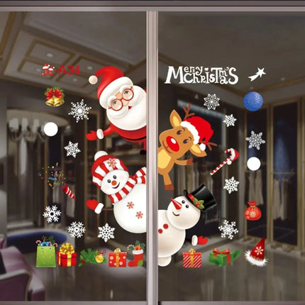 MyGiftHome Christmas Window Clings Stickers Wall Decals
