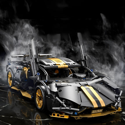 MyGiftHome 1:14 DIY Supercar Brick Puzzle Toys