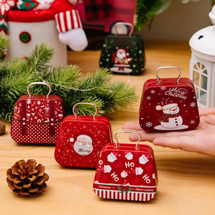 MyGiftHome Christmas Handbag Candy Tin Box