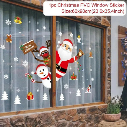 MyGiftHome Christmas Window Clings Stickers Wall Decals