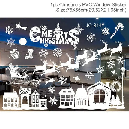 MyGiftHome Christmas Window Clings Stickers Wall Decals