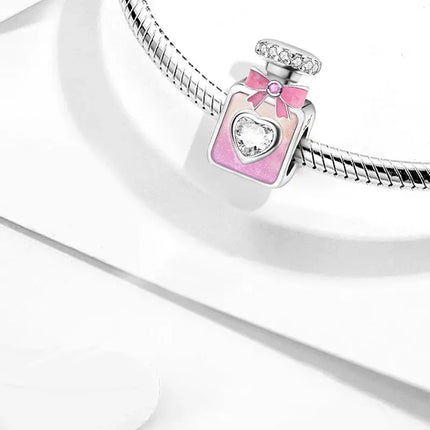 MyGiftHome 925 Sterling Silver Love Heart Charms