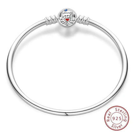 MyGiftHome S925 Silver Bangle Bracelet with Pendant-Style 5