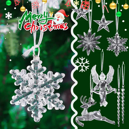 MyGiftHome Crystal Christmas Tree Ornaments Party Hanging Decor