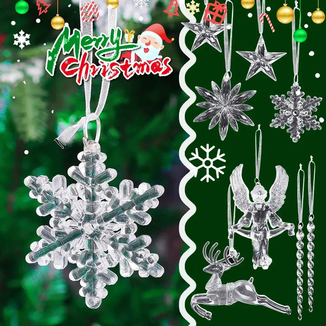 MyGiftHome Crystal Christmas Tree Ornaments Party Hanging Decor