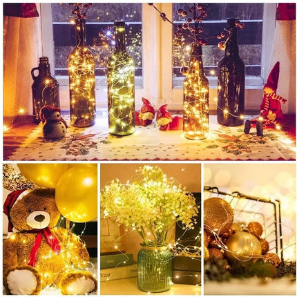 MyGiftHome LED String Lights Battery Operated Christmas Fairy Garland