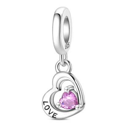 MyGiftHome S925 Silver Parent-Child Pendants for DIY Jewelry-Style 22