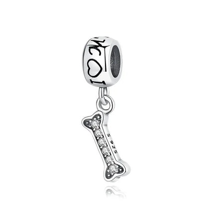MyGiftHome S925 Silver Pet Charms for DIY Jewelry