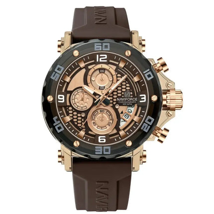 MyGiftHome Men's Quartz Sports Watch Silicone Strap (NAVIFORCE)-RGWCE