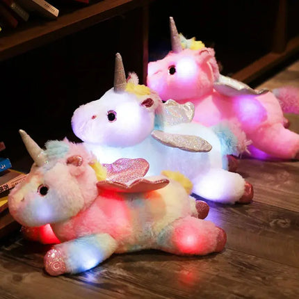 MyGiftHome Light-Up Unicorn Plush Stuffed Animal Toys