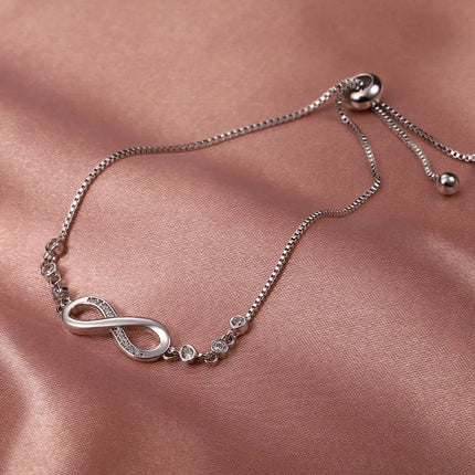 MyGiftHome 925 Sterling Silver Infinity Bracelets