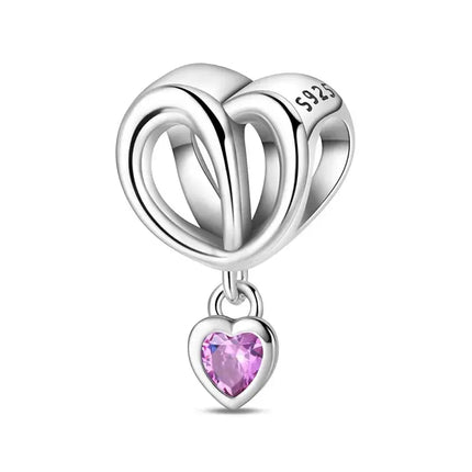 MyGiftHome S925 Silver Parent-Child Pendants for DIY Jewelry-Style 23