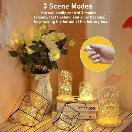 MyGiftHome LED String Lights Battery Operated Christmas Fairy Garland