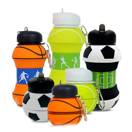 MyGiftHome 19oz Collapsible Silicone Ball Shaped Water Bottle