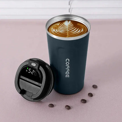 MyGiftHome 15oz Thermos Cup with Temperature Display-New Blue