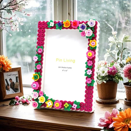MyGiftHome DIY Floral Building Block Photo Frame
