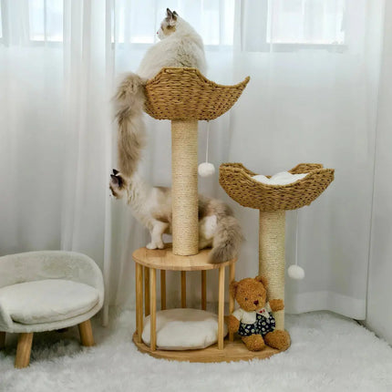 MyGiftHome Multi-Level Cat Tower with Scratching Posts