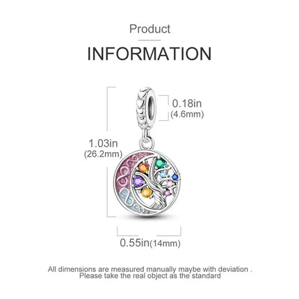 MyGiftHome S925 Silver Bead Charm for DIY Jewelry