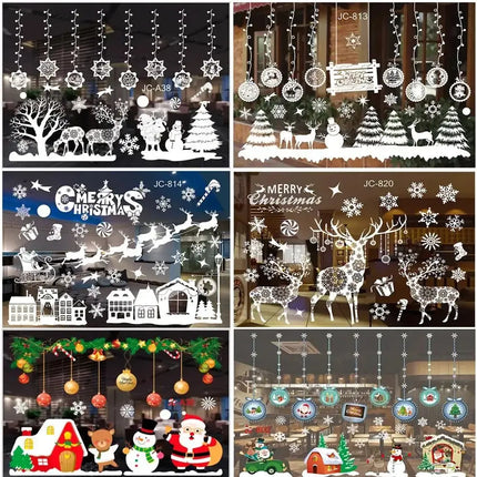 MyGiftHome Christmas Window Clings Stickers Wall Decals