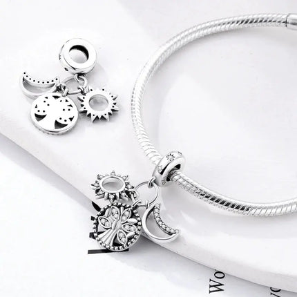 MyGiftHome S925 Silver Bead Charm for DIY Jewelry