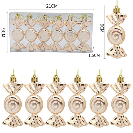 MyGiftHome Christmas Tree Ornament Candy-Gold