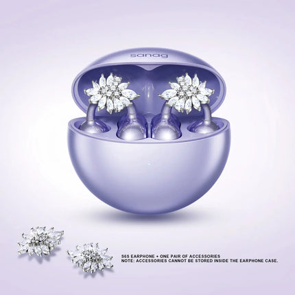 MyGiftHome Open Ear Free Clip-On Headphones Earbuds with Jewelry Design MyGiftHome