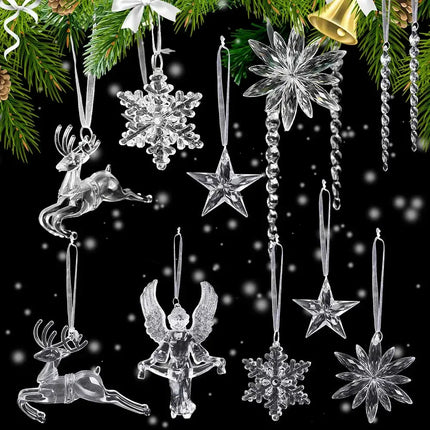 MyGiftHome Crystal Christmas Tree Ornaments Party Hanging Decor