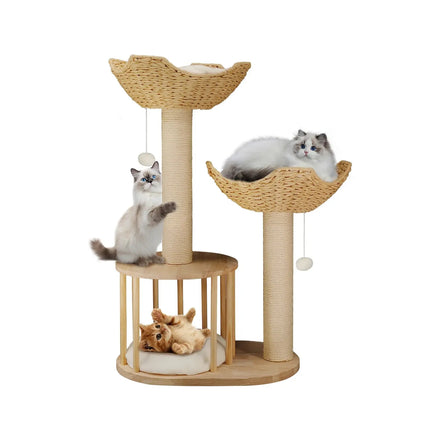 MyGiftHome Multi-Level Cat Tower with Scratching Posts-Style 1