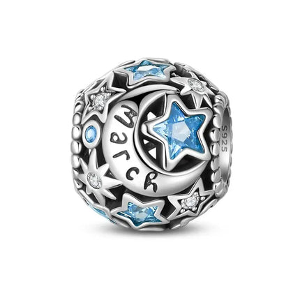 MyGiftHome 925 Sterling Silver Birthstone Beads for DIY Jewelry-March