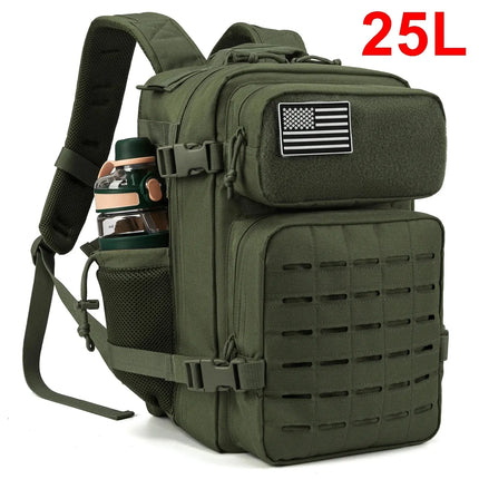 MyGiftHome 25L/45L Military Tactical  Backpack for Outdoors-Green 25L