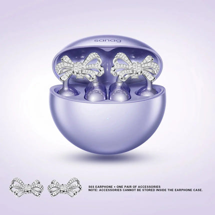 MyGiftHome Open Ear Free Clip-On Headphones Earbuds with Jewelry Design MyGiftHome