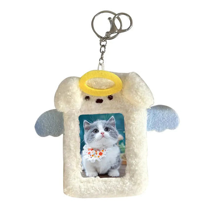 MyGiftHome Cartoon Plush Photocard Holder with Keychain